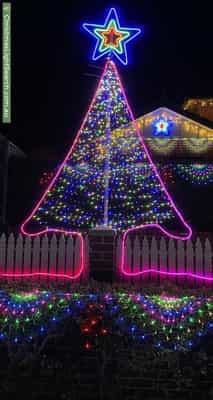 Christmas Light display at 8 Newport Gardens, Hillarys