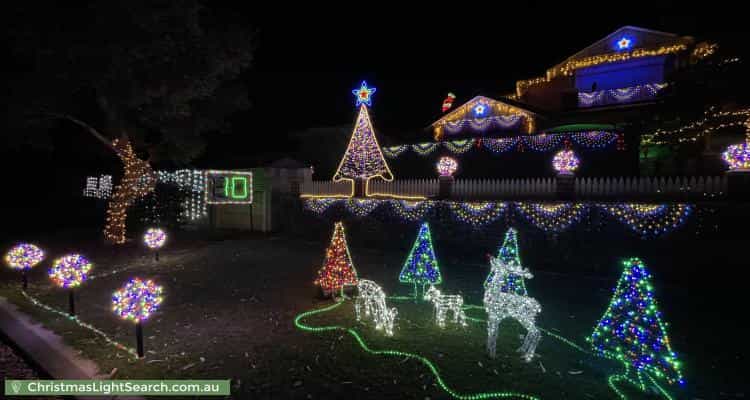 Christmas Light display at 8 Newport Gardens, Hillarys