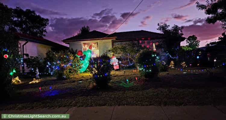 Christmas Light display at  Anne Street, Karabar