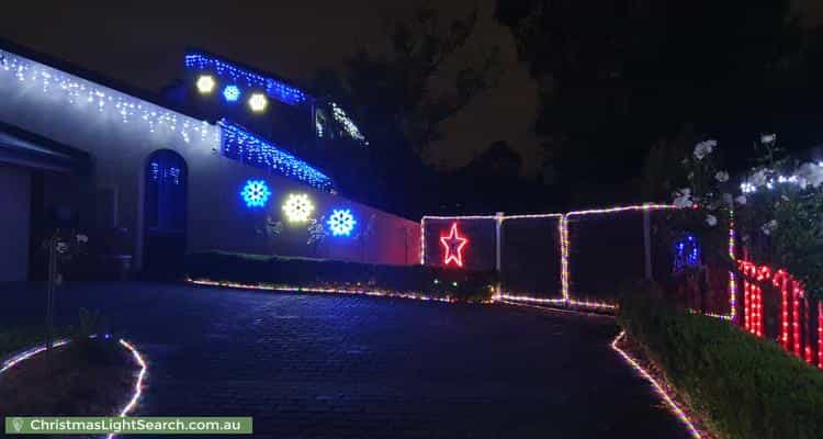 Christmas Light display at 5 Raheen Court, Vermont South