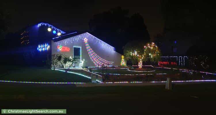 Christmas Light display at 5 Raheen Court, Vermont South