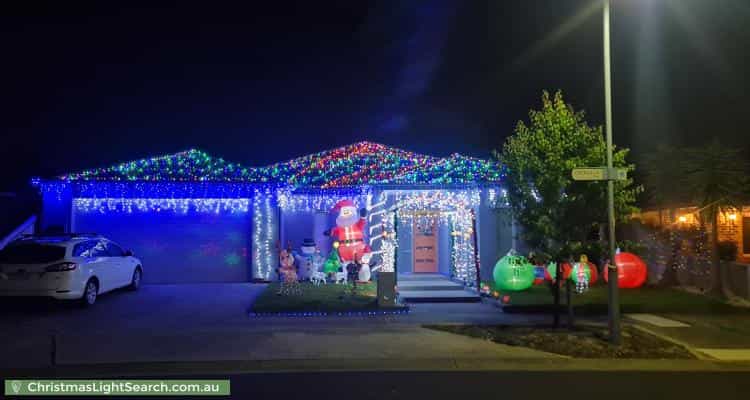 Christmas Light display at 24 Cronulla Way, Taylors Hill