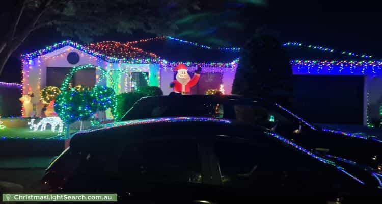Christmas Light display at 14 George Street, Taylors Hill