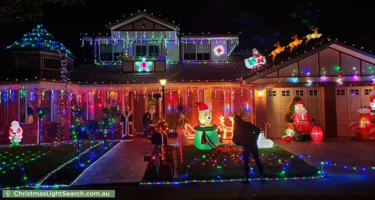 Christmas Light display at 3 Swanston Court, Taylors Hill