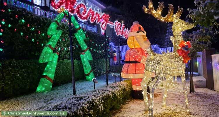 Christmas Light display at 70 Chiplin Street, New Lambton