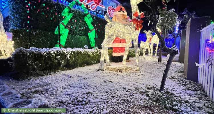 Christmas Light display at 70 Chiplin Street, New Lambton
