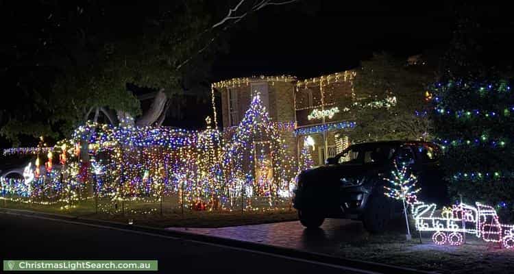 Christmas Light display at 53 Candlebark Quadrant, Rowville