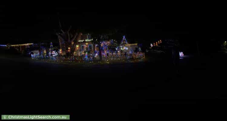 Christmas Light display at 53 Candlebark Quadrant, Rowville