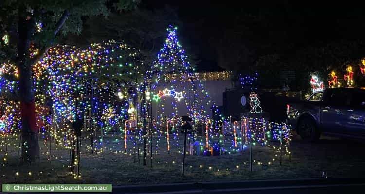 Christmas Light display at 53 Candlebark Quadrant, Rowville