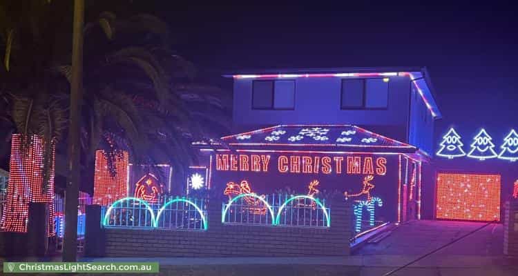 Christmas Light display at 53 Chalcot Drive, Endeavour Hills