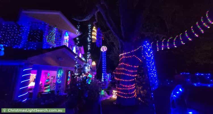 Christmas Light display at 24A Prospect Hill Road, Camberwell