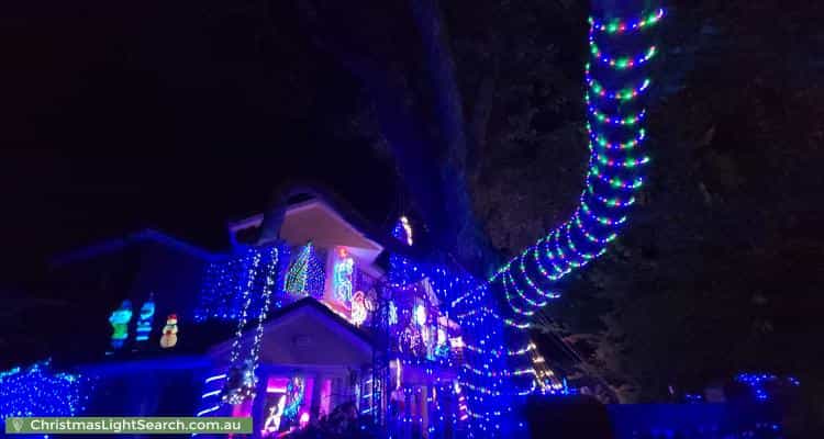 Christmas Light display at 24A Prospect Hill Road, Camberwell