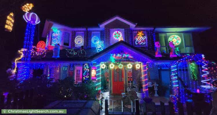 Christmas Light display at 24A Prospect Hill Road, Camberwell