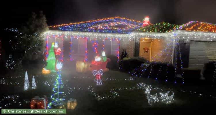 Christmas Light display at 3 Redcliffe Terrace, Doreen