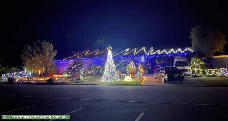 Christmas Light display at 7 Wordel Place, Kurunjang
