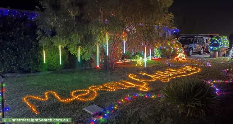 Christmas Light display at 7 Wordel Place, Kurunjang