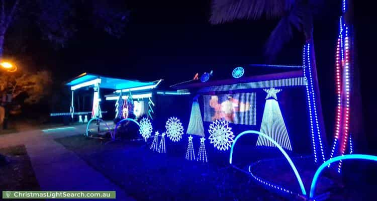 Christmas Light display at 86 College Way, Boondall