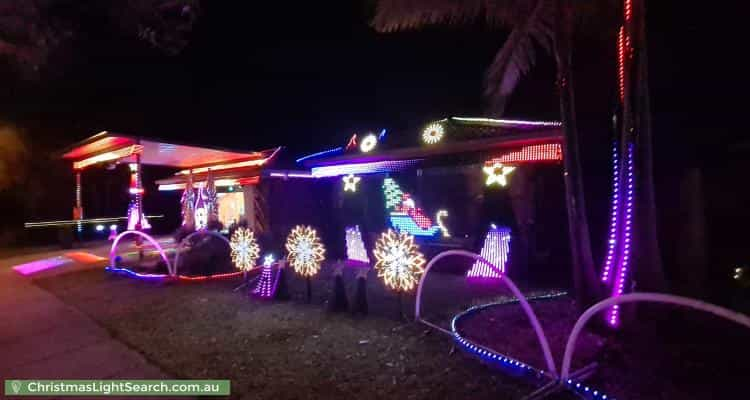 Christmas Light display at 86 College Way, Boondall