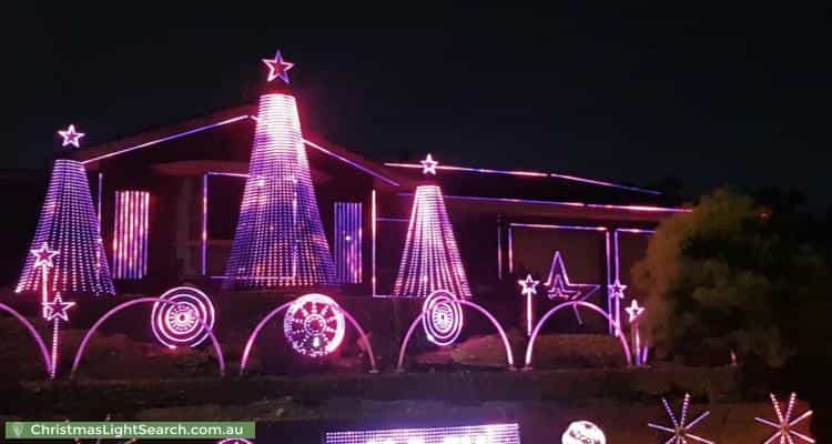 Christmas Light display at 13 Spinnaker Circuit, Sheidow Park
