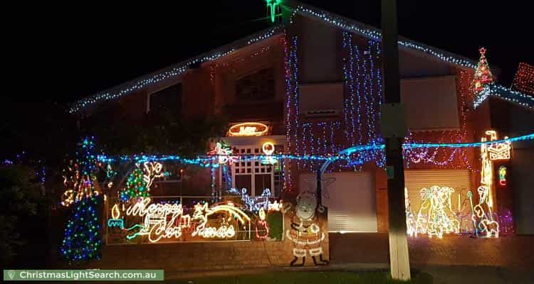 Christmas Light display at 77 Curie Avenue, Mulgrave