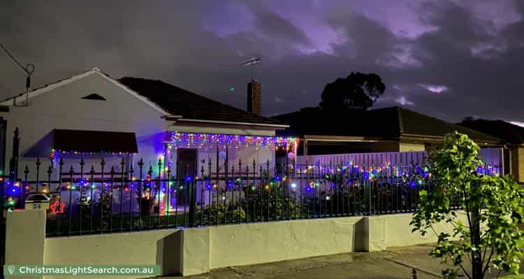 Christmas Light display at 34 Lee Terrace, Rosewater