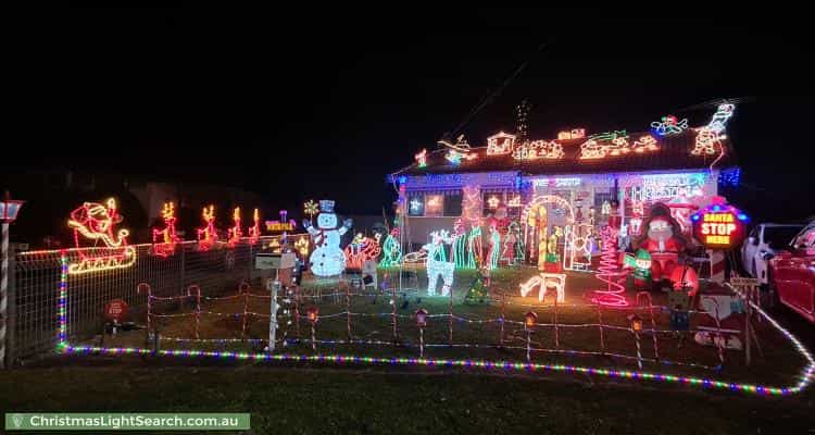 Christmas Light display at 13 Cunningham Crescent, Blacktown
