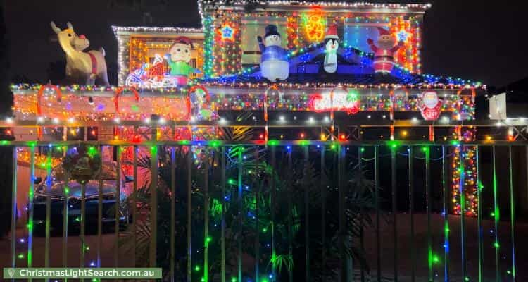 Christmas Light display at 8 Clisdell Avenue, Canterbury