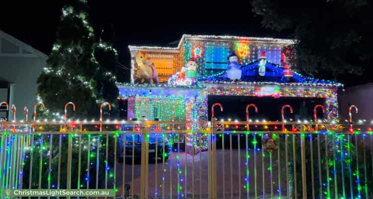Christmas Light display at 8 Clisdell Avenue, Canterbury