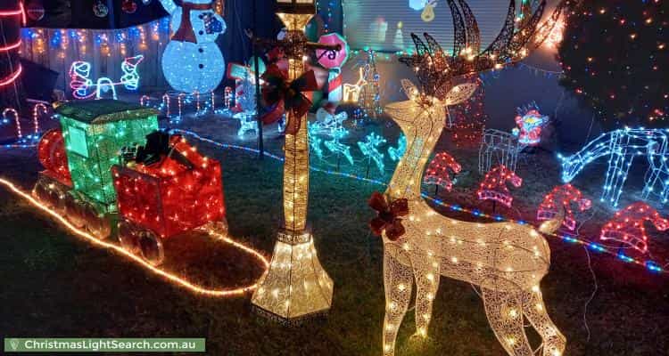 Christmas Light display at  Neil Street, Hadfield