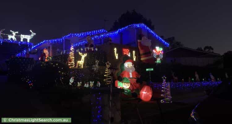 Christmas Light display at 43 Must Circuit, Calwell