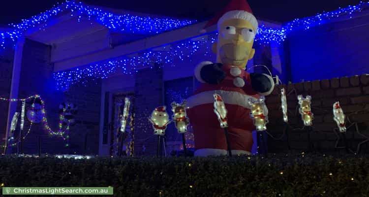Christmas Light display at 43 Must Circuit, Calwell