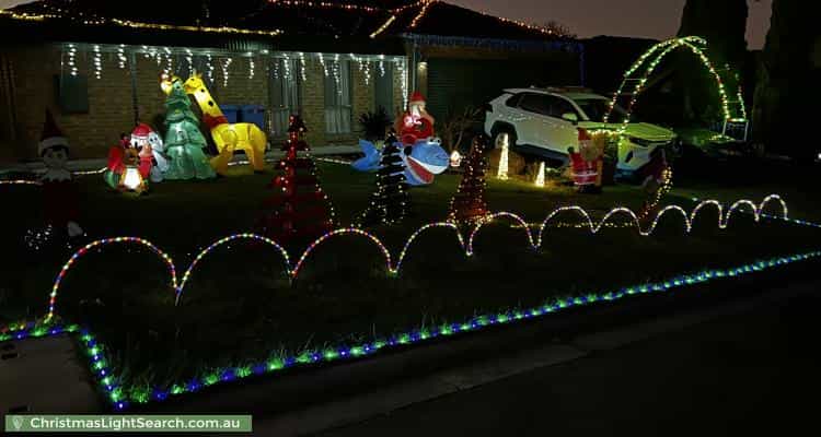 Christmas Light display at 19 Greythorne Court, Narre Warren