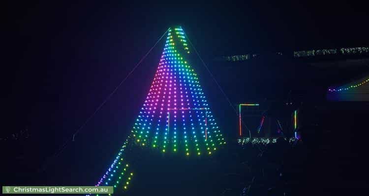 Christmas Light display at 33 Davenport Terrace, Hazelwood Park
