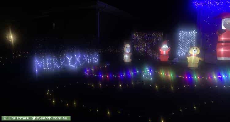 Christmas Light display at 17 Brigalow Street, Karabar