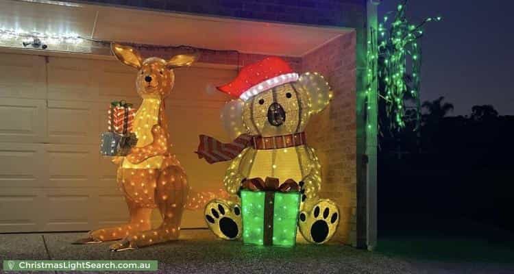 Christmas Light display at 10 Mosman Place, Barden Ridge