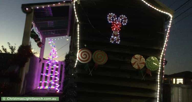 Christmas Light display at 21 Hoffmans Road, Essendon West