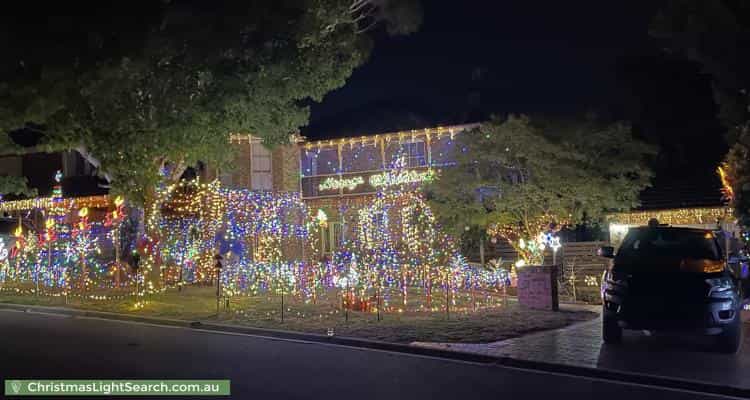Christmas Light display at 53 Candlebark Quadrant, Rowville