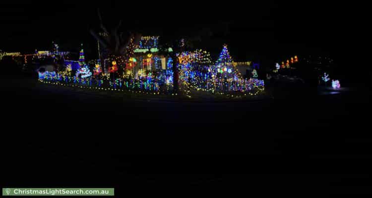 Christmas Light display at 53 Candlebark Quadrant, Rowville