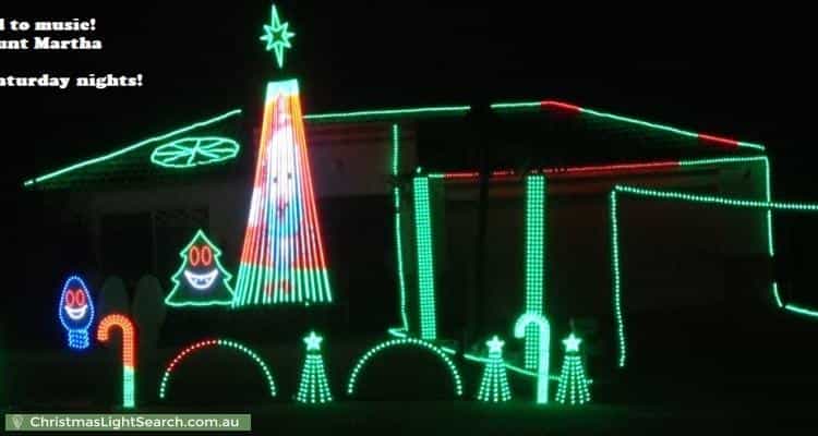 Christmas Light display at 47 Marriott Drive, Mount Martha