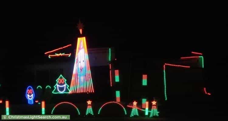 Christmas Light display at 47 Marriott Drive, Mount Martha