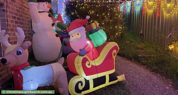 Christmas Light display at 51 Tipiloura Street, Ngunnawal