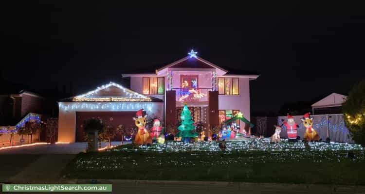 Christmas Light display at 5 Corker Close, Narre Warren