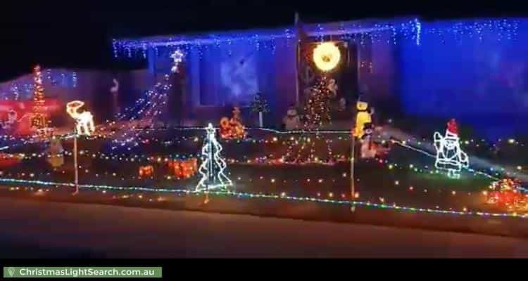 Christmas Light display at 17 Woodman Road, Eagle Point