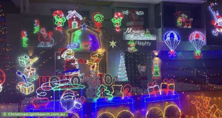 Christmas Light display at 37 Noalimba Crescent, Bateman