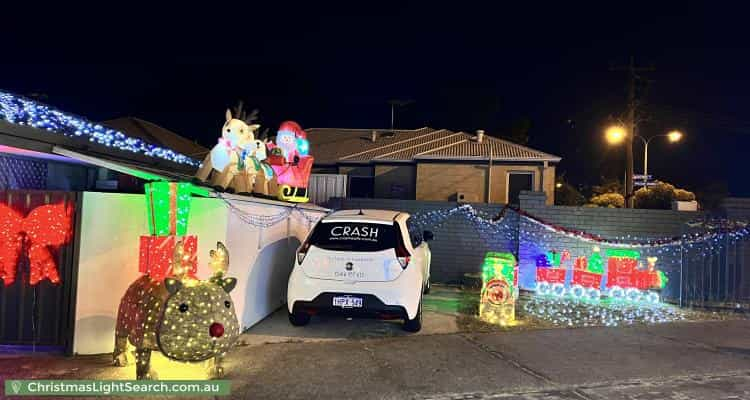 Christmas Light display at 191 Mirrabooka Avenue, Balga