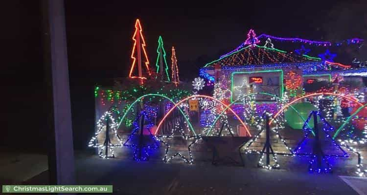 Christmas Light display at 3 Sabre Street, Netley