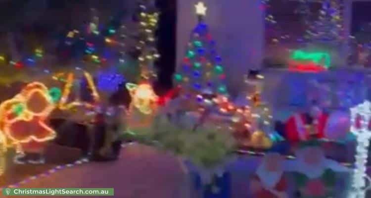 Christmas Light display at 18 Thomson Street, Northcote