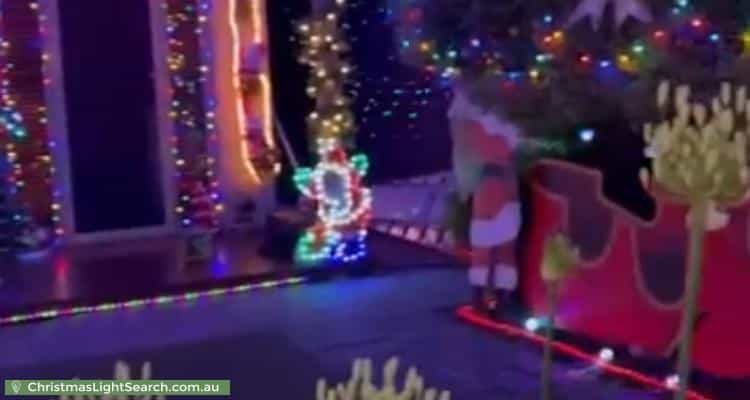 Christmas Light display at 18 Thomson Street, Northcote