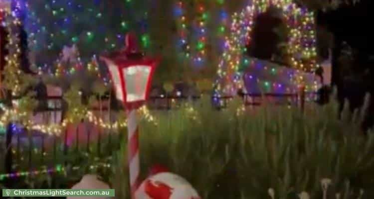 Christmas Light display at 18 Thomson Street, Northcote