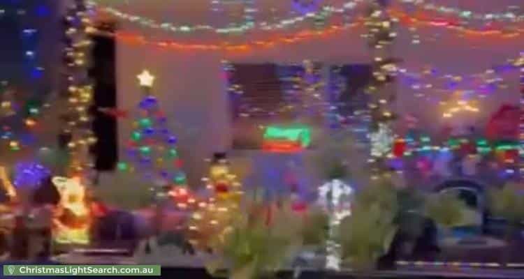Christmas Light display at 18 Thomson Street, Northcote